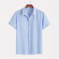 Chemise retro à manches courtes pour hommes