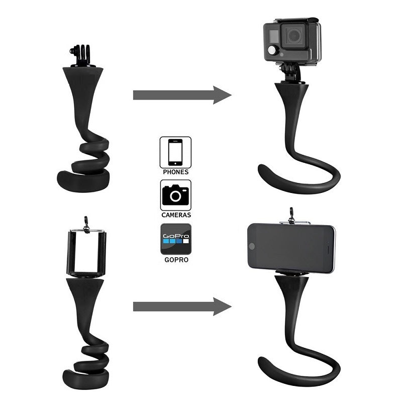 Support multifonctionnel en silicone pour le streaming en direct mobile