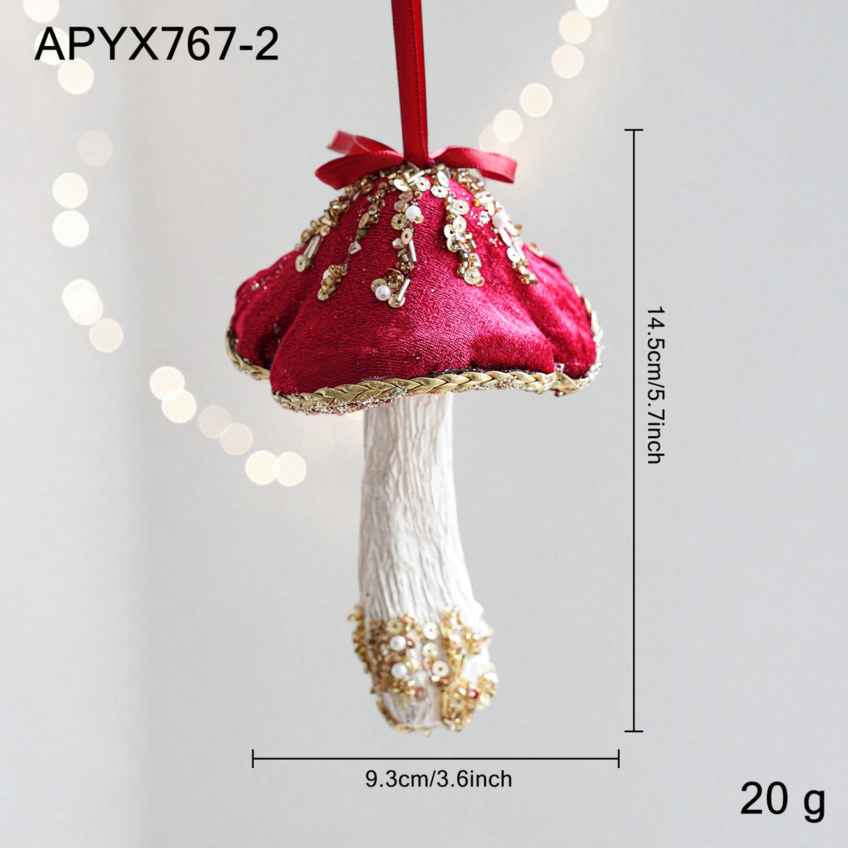 Air Balloon Champignon Ornement de Noël créatif