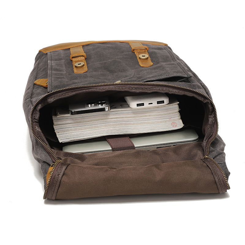 Outdoor Canvas Waterproof Sports Travel Sac à dos