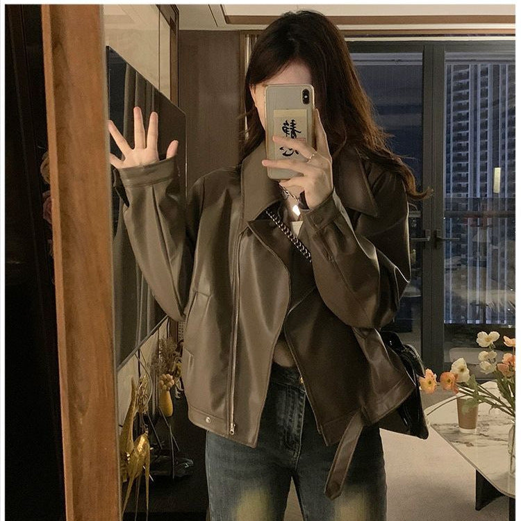 Veste casual rétro à manches longues pour femmes