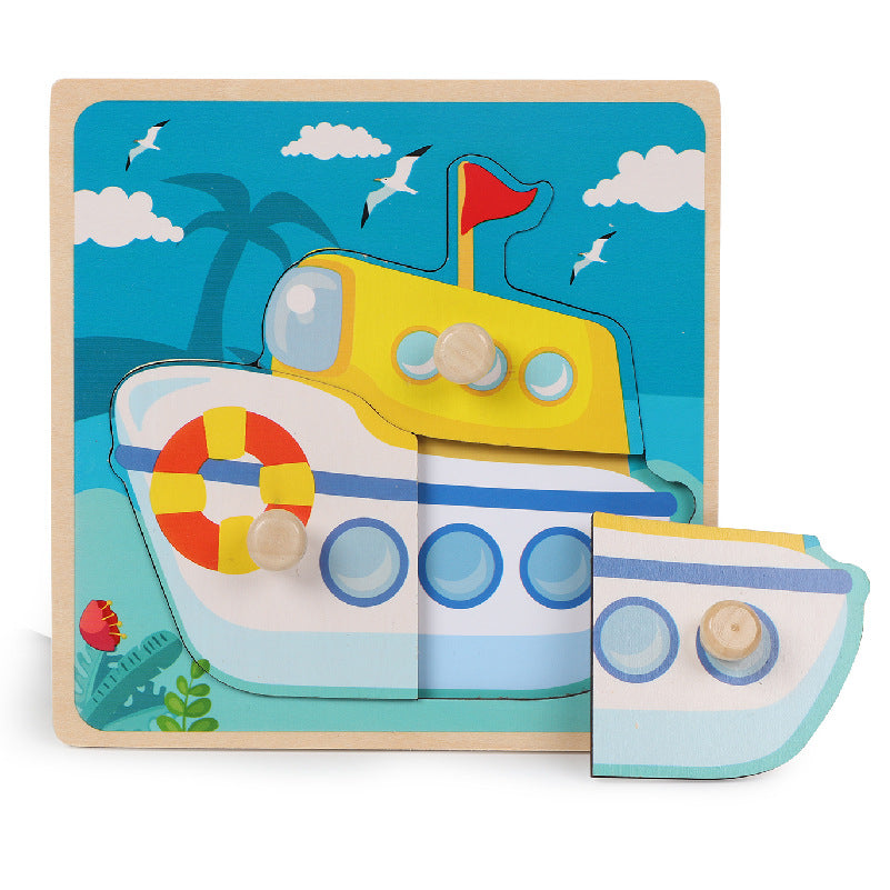 Jouets en bois de table de Puzzle d'épingle pour enfants