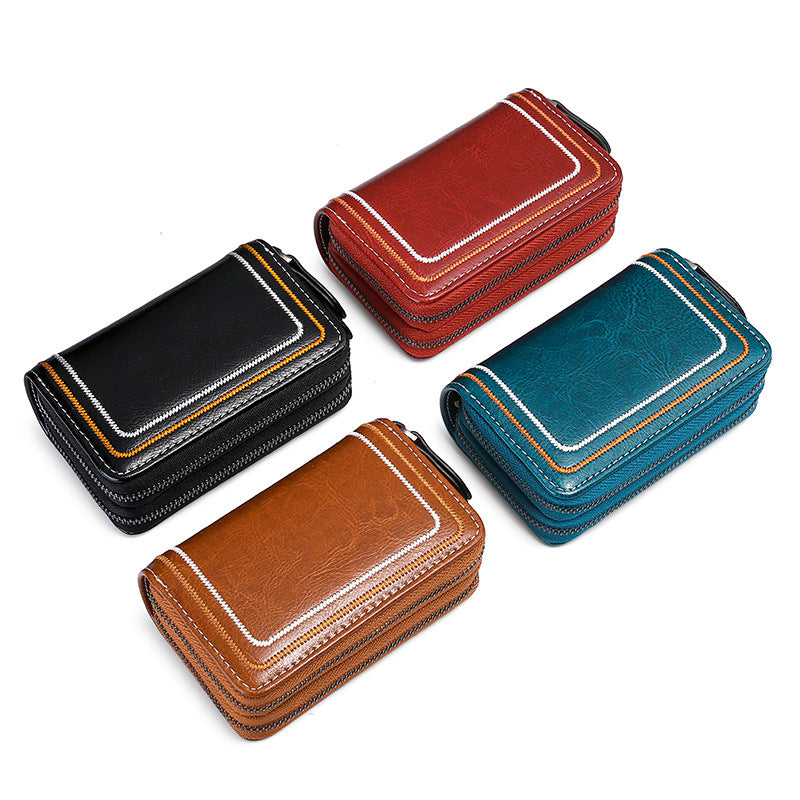 Femmes Broderie Voiture Pitching Tendance Multifonctionnel carte Case