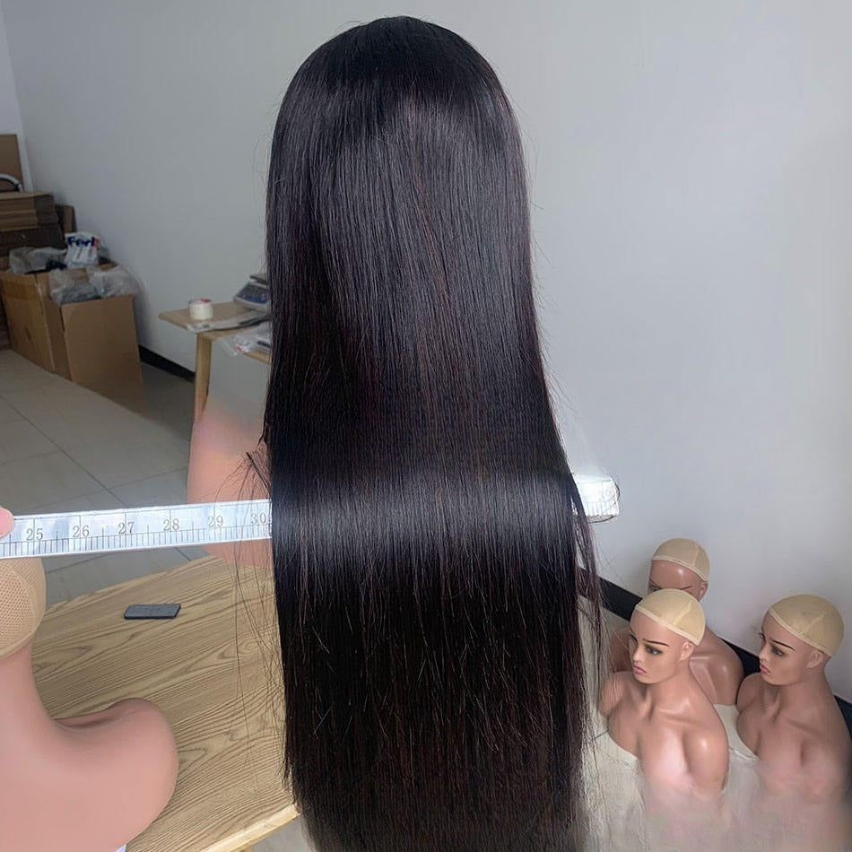 250 Densité SDD Perruque de cheveux humains avec un front de dentelle 13x4