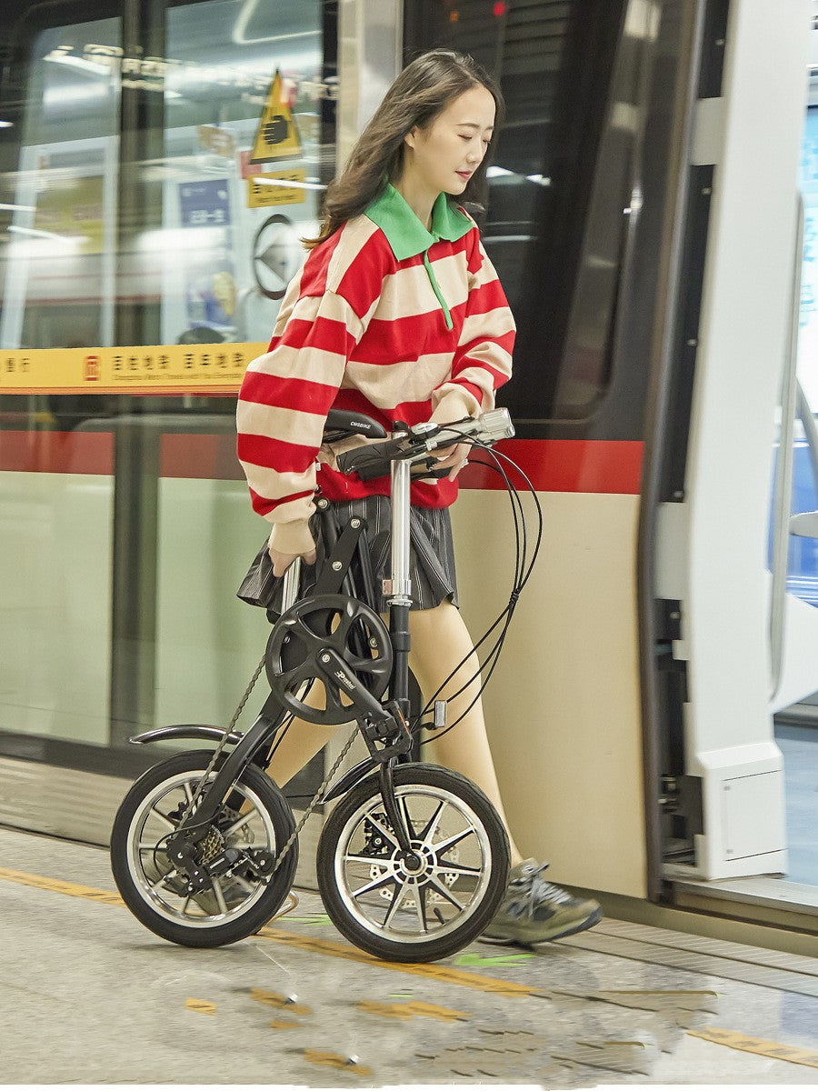 Un deuxième pliage 14 pouces petit vélo super portable