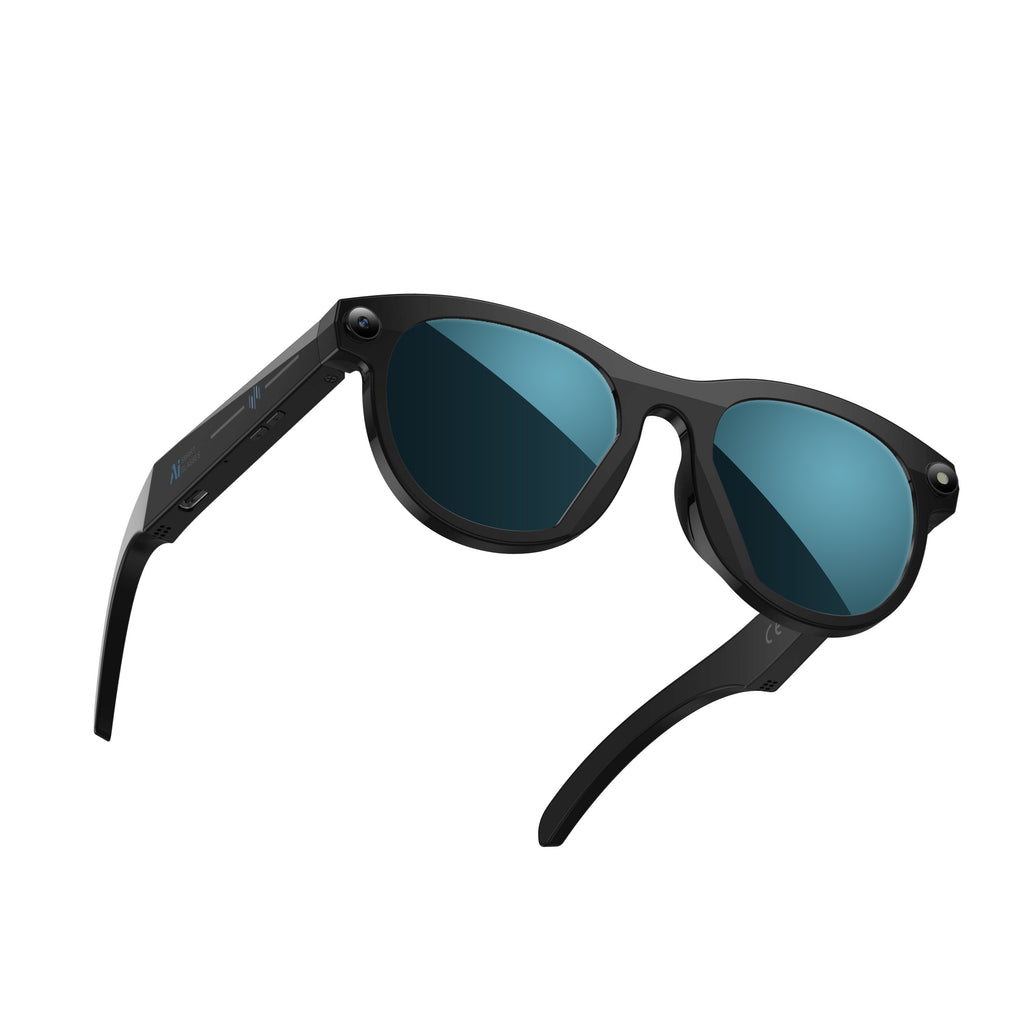Lunettes intelligentes 2MP AI avec caméra Lunettes de soleil Bluetooth pour la traduction d'appel de musique M88