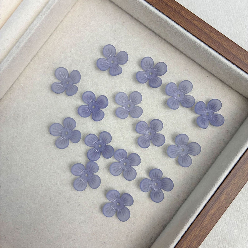 Matte 4-Petal Acrylique Bases de Blossom Translucide