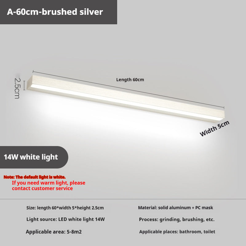 WC spécial sans punch Salle de bain Laver cosmétique miroir lampe murale