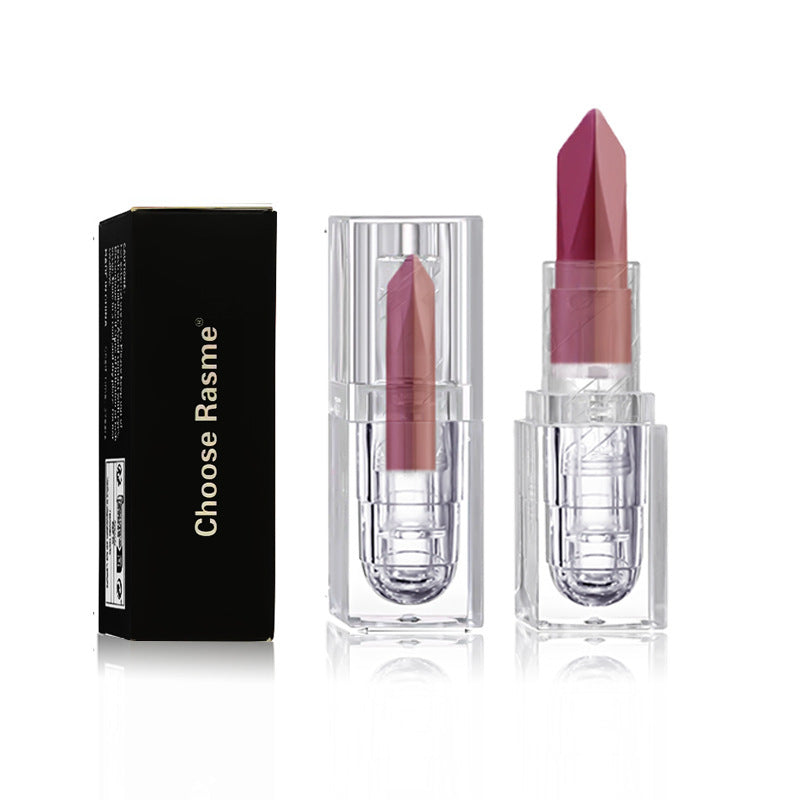 Soft-matte, Dual-tone, 2-en-1 Matt Longwear Mud à lèvres avec un perlé, irisé, et velours