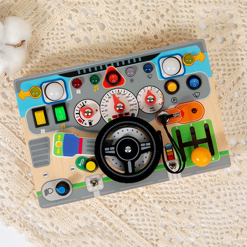 Simulation volant LED Light Busy Board Jouet éducatif