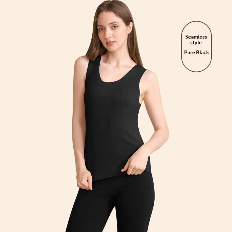 AutumnHiver Fleece-lined extra-épaisseur sans manches Base Top
