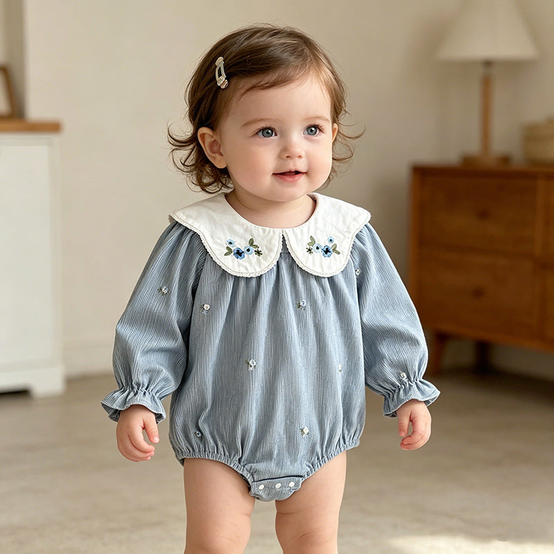 Romper à manches longues de style occidental pour bébé fille
