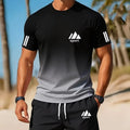 Men's Crew Neck Breathable Casual Sportswear Set