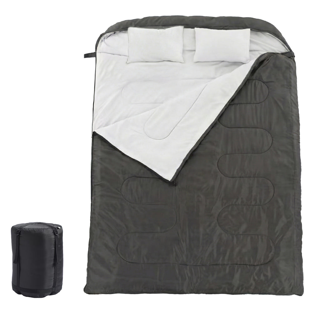 Sac de couchage deux fois chaud avec oreiller