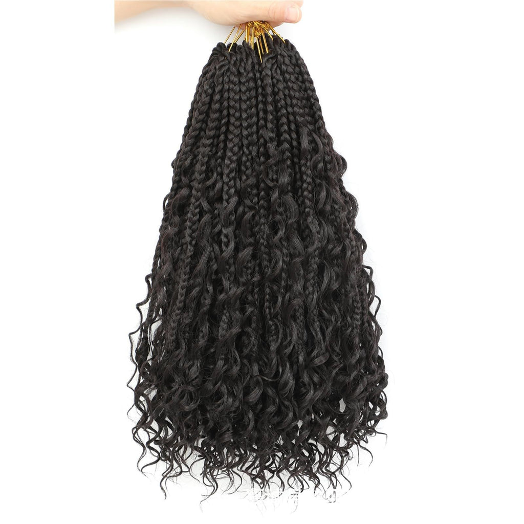 Fibre synthétique Crochet perruque tressée trois brins de tressage
