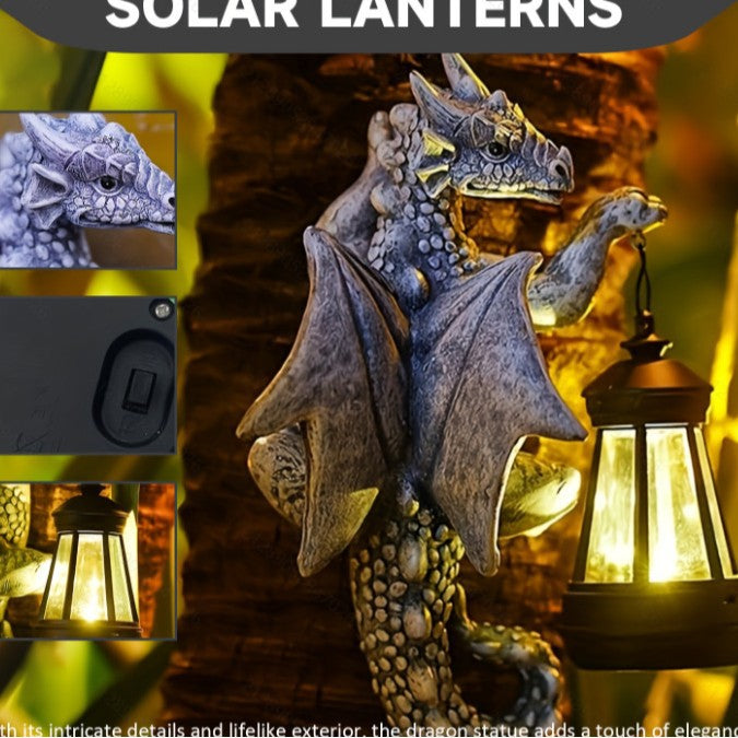 Lampe dinosaure à énergie solaire pour décorations de cour extérieure