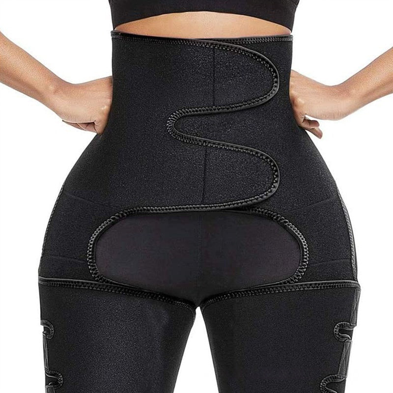 Ceinture triple en une ceinture et taille haute de taille de taille de formateur Hip Lifting Shaper Hip Zipper Ceinture