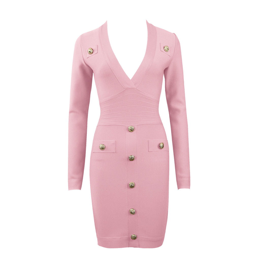 Robe à manches longues à manches longues pour dames minces