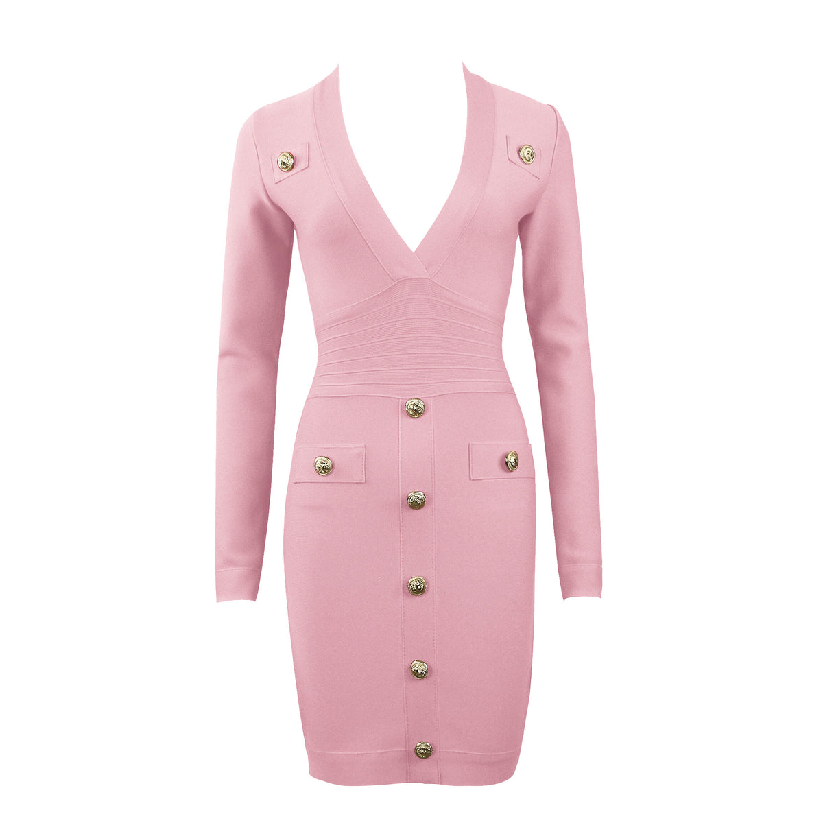 Robe à manches longues à manches longues pour dames minces