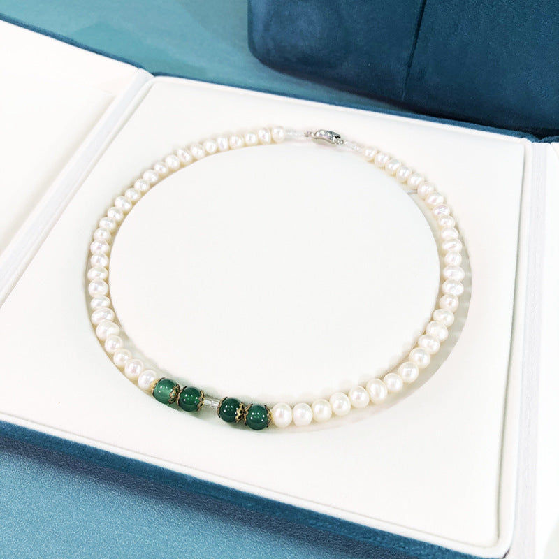 Boîte d'emballage de bijoux de mode perle de velours