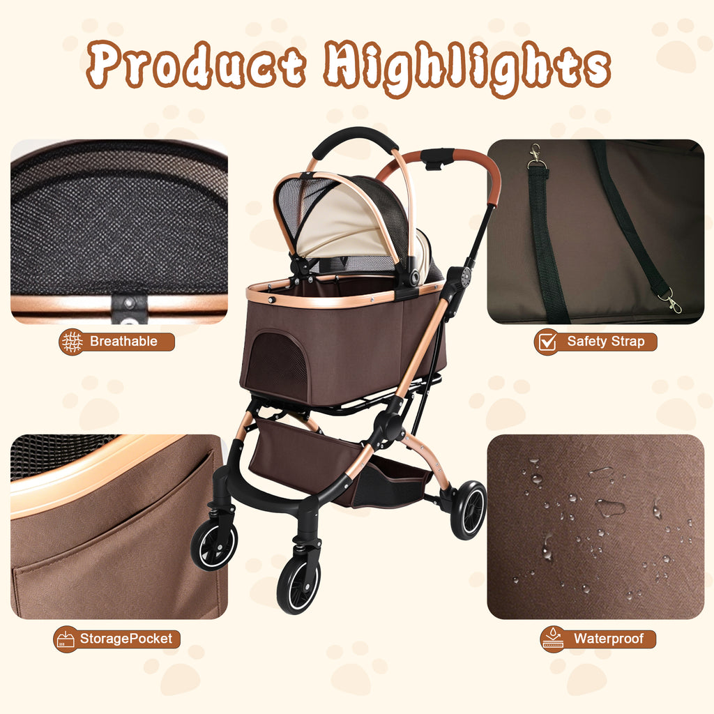 Poussette pour chiens et chats