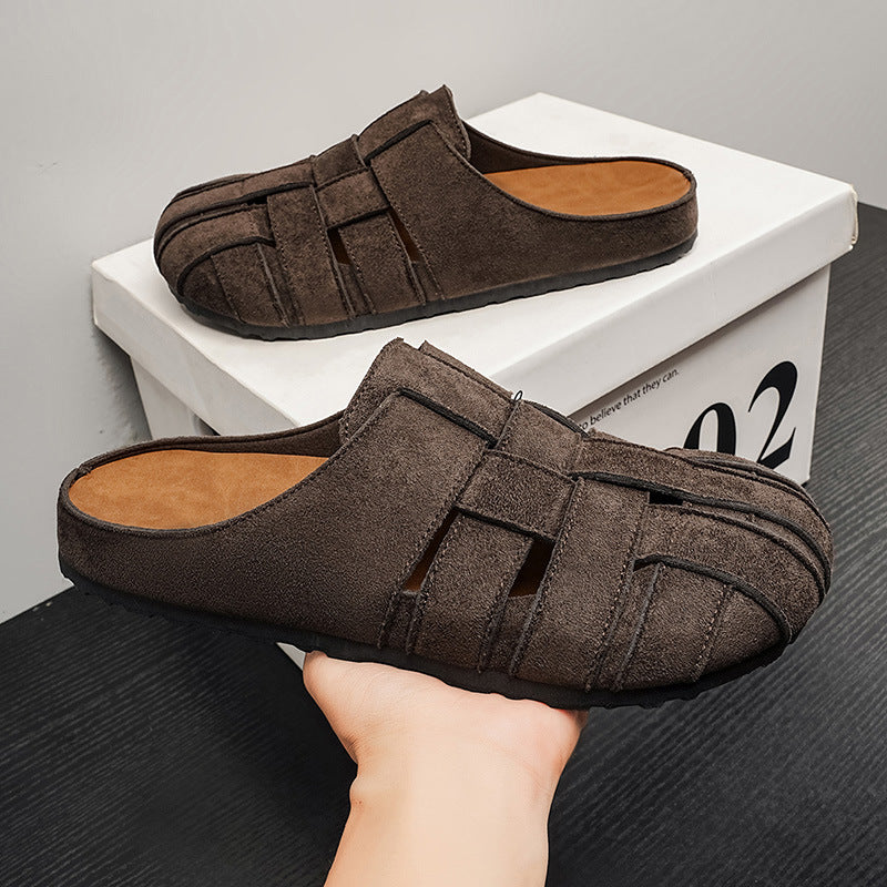 Hommes Respirant élégant sandales vintage de diapositive pour les deux intérieur et extérieur porter