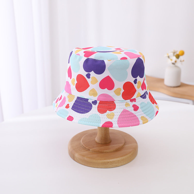 Chapeau de seau de soleil à double bord pour enfants