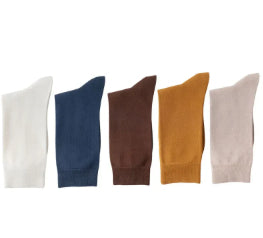 Mi-calf printemps et automne pur coton hommes d'affaires chaussettes