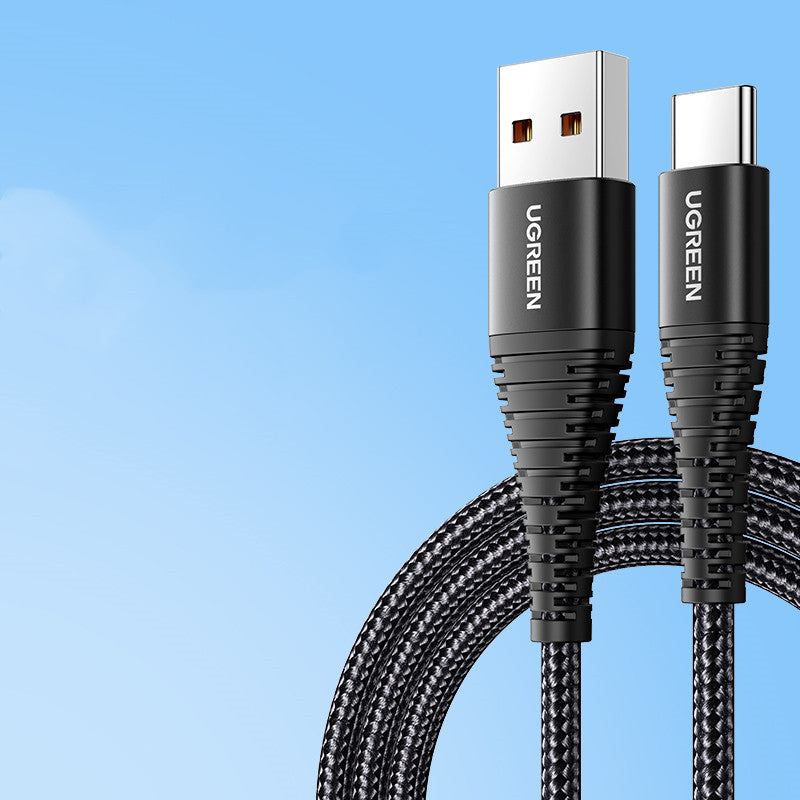Câble de données tressé de charge rapide de téléphone mobile