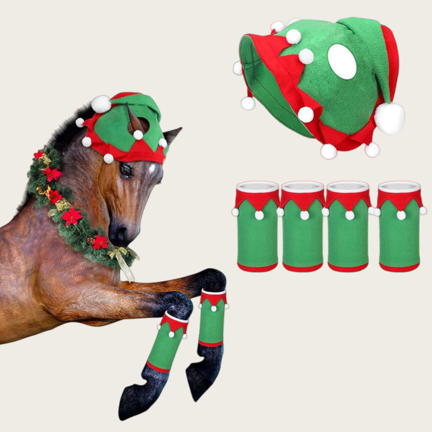 Magahou Fête Chapeau de Noël Leg Warmer