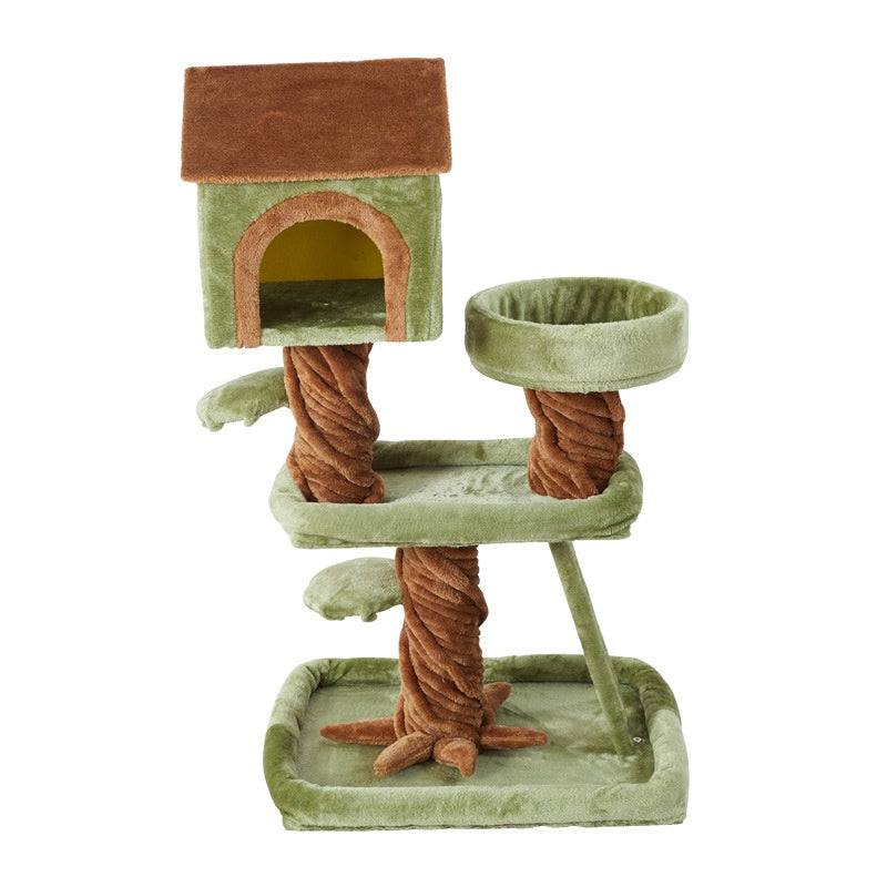Maison des arbres de chat entièrement en un ciel