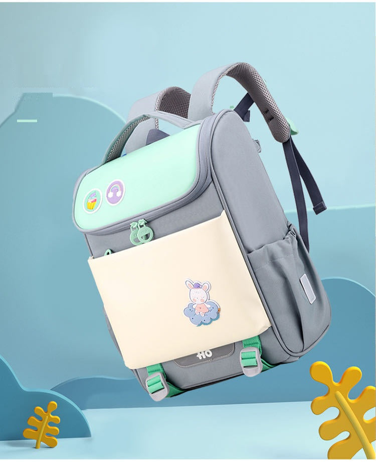 Elèves de l'école primaire Epaule Pad Sac à dos pour enfants Léger Solid Color Primary School