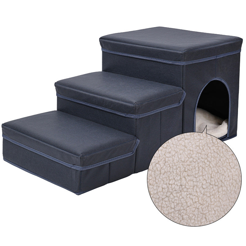 Chat Kennel Cage Multifonctionnel Dog Stairs Lit supérieur Canapé Puppy Escalade fournitures pour animaux de compagnie