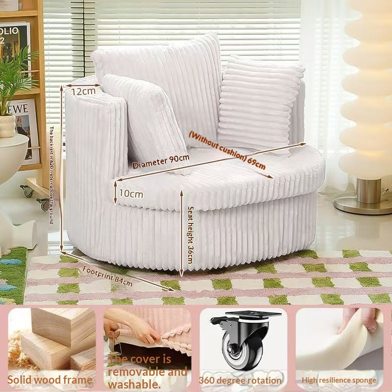 Chaise Canapé ronde pivotante monoplace