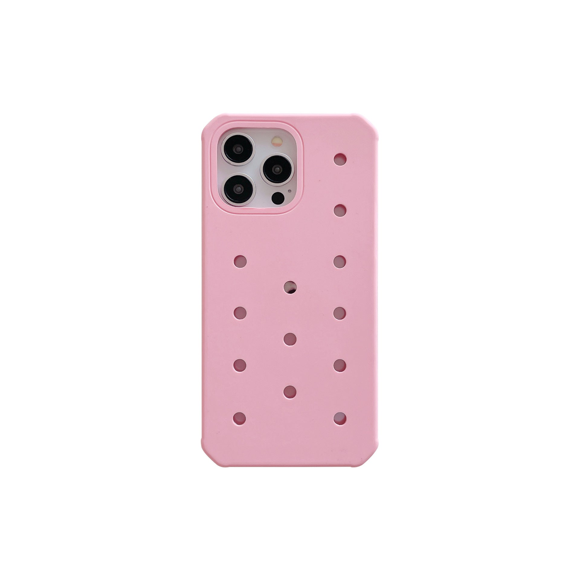 Couverture de protection du boîtier du téléphone du trou de silicone Trois dimensions
