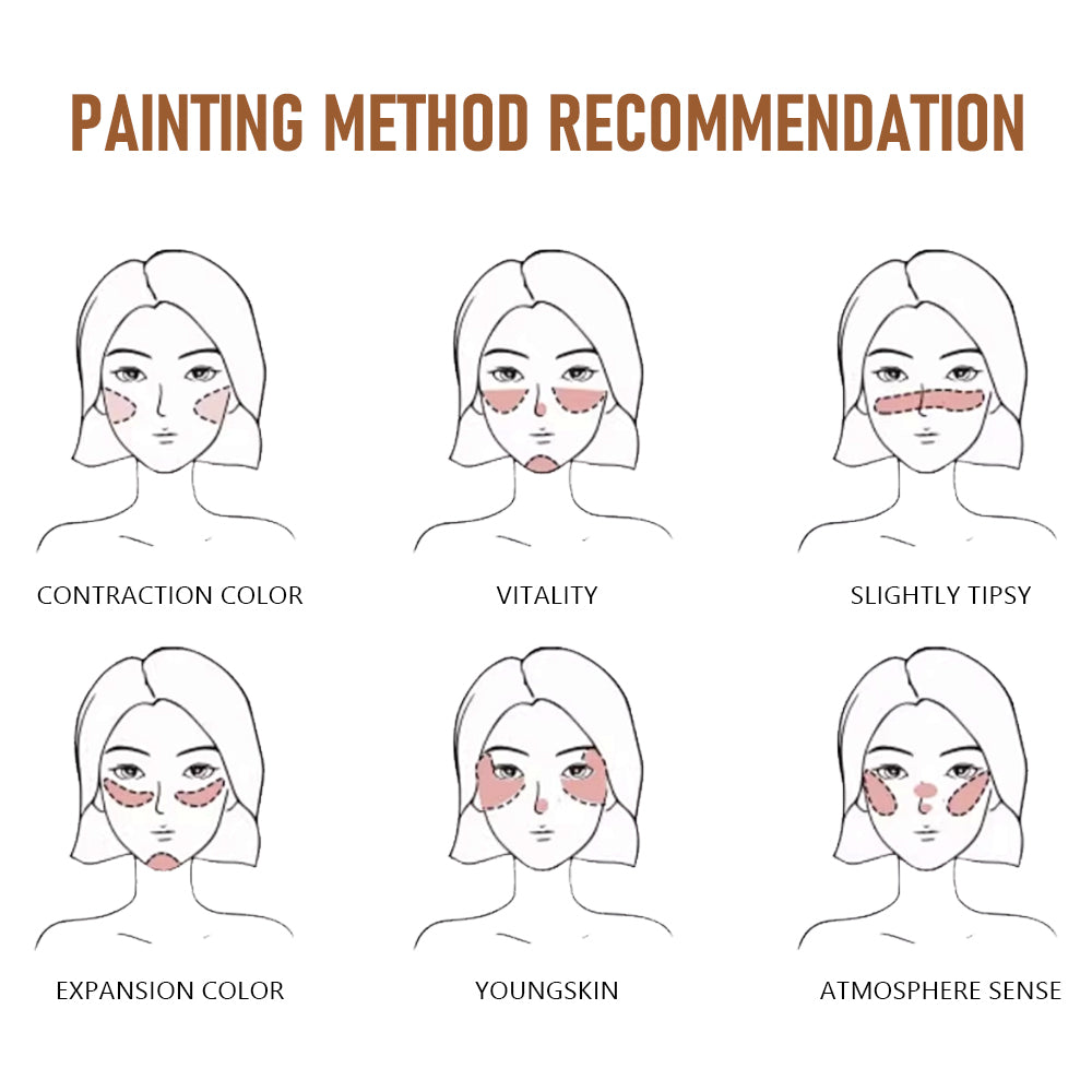 Bâton de surligneur multi-usage Glossy Blush pour lèvres et cheeks