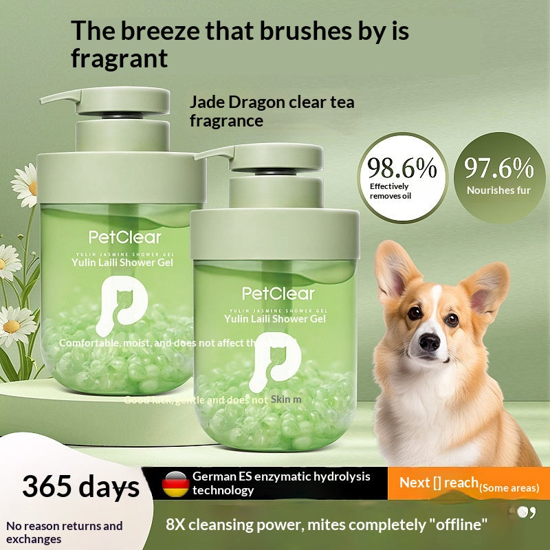 Gel spécial de bain pour animaux de compagnie stérilisant et désodorisant