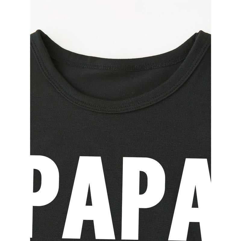 Noir Continental Taille coton papa m'a dit que je pourrais imprimer T-shirt garçon