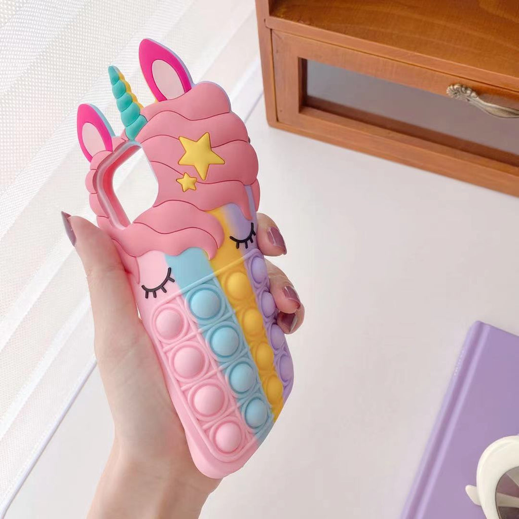 Caricature Bubble Cils Animal Multi-modèle Silicone Coque Téléphone