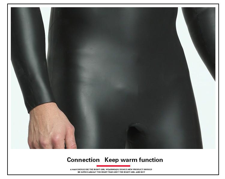 Triathlon homme combinaison humide Hommes chaud et résistant au froid cuir léger combinaison humide hommes