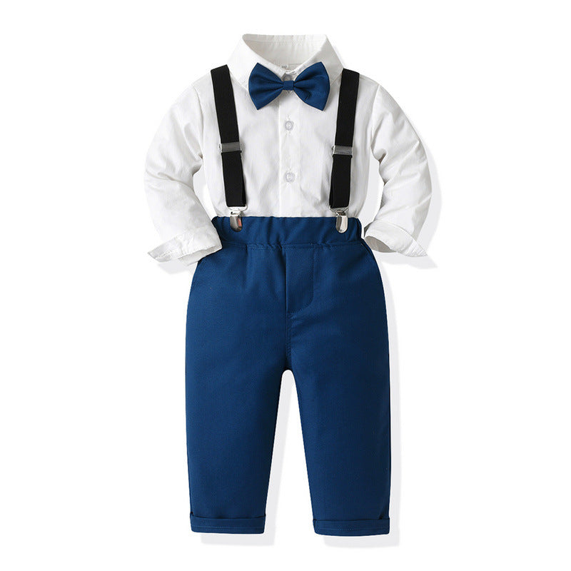 Clip-on enfant Suspender Pantalons Deux-Piece Set Fashion Kids' Outfit