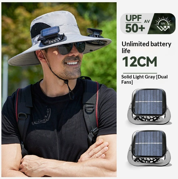 Chapeau d'éventail de pulvérisation Cooling Sunshade Chapeau Fisherman