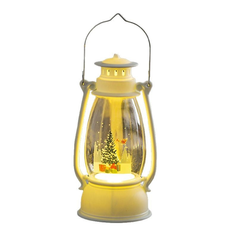 Décorations de Noël Lanterne lumineuse Petits cadeaux Fenêtre Pendentif Ornements de bureau Disposition