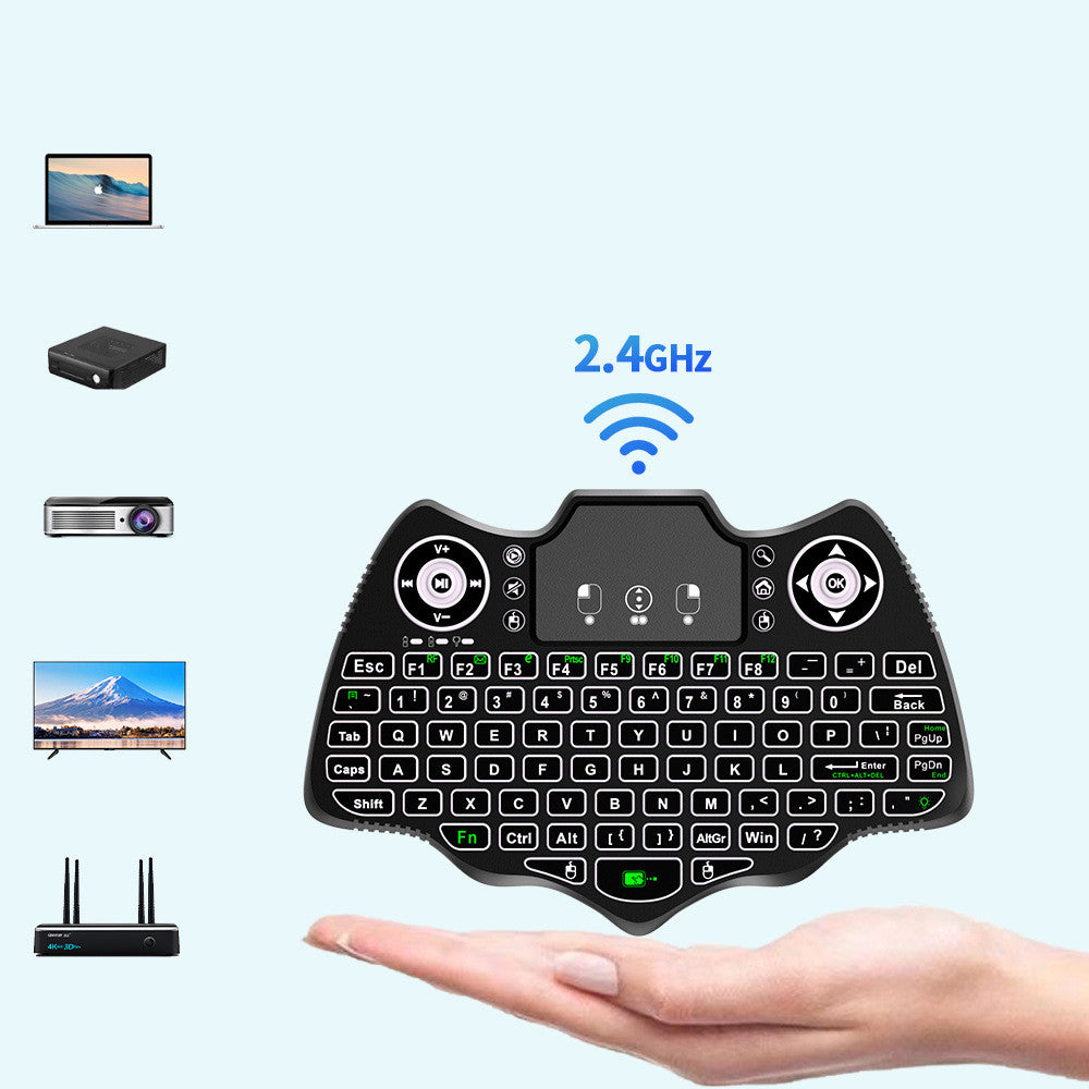 Télécommande sans fil mini souris de clavier volant V18