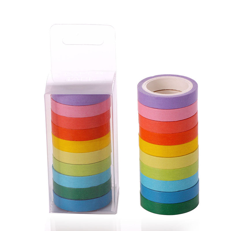 Set de ruban adhésif couleur solide Diy