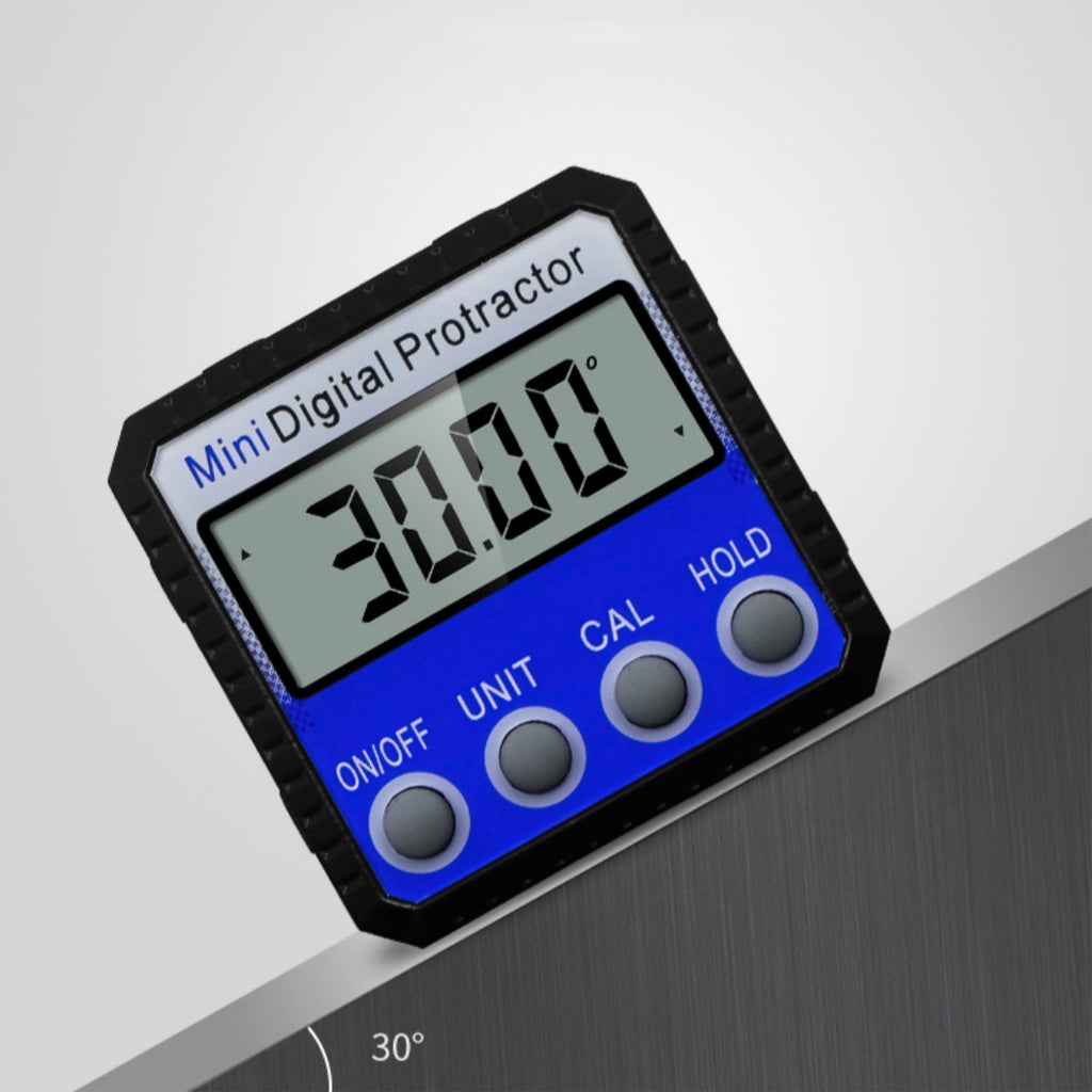 Multi-angle Flip Adsorption magnétique Inclinomètre numérique bleu