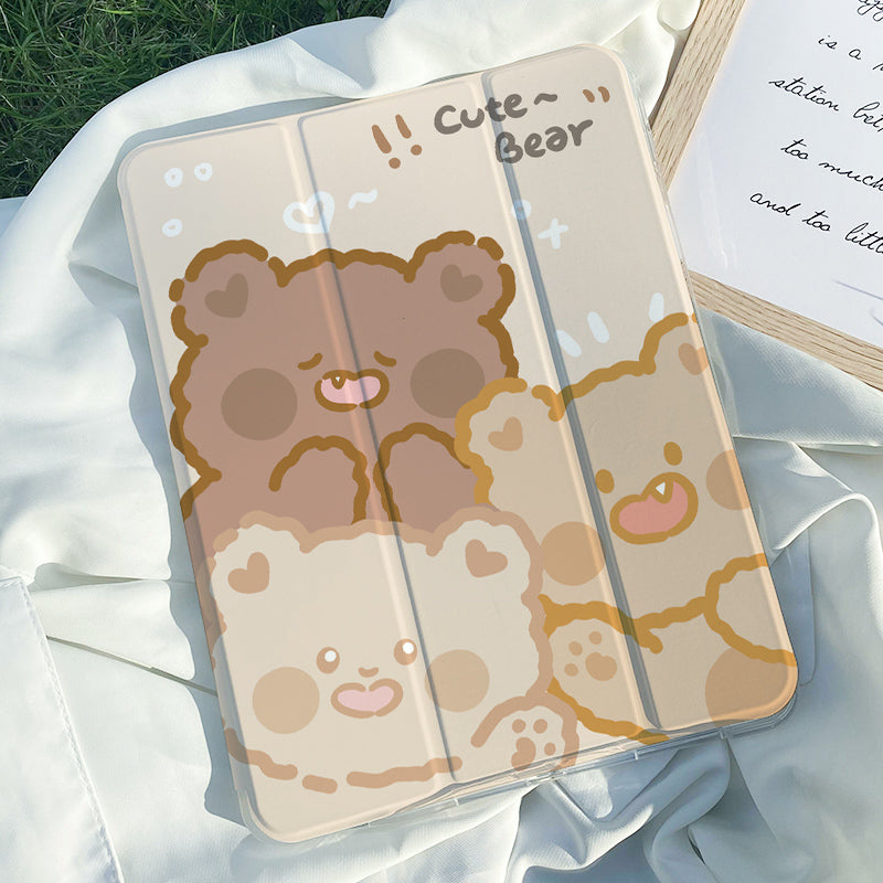 Etui de protection triple pli plat de lapin
