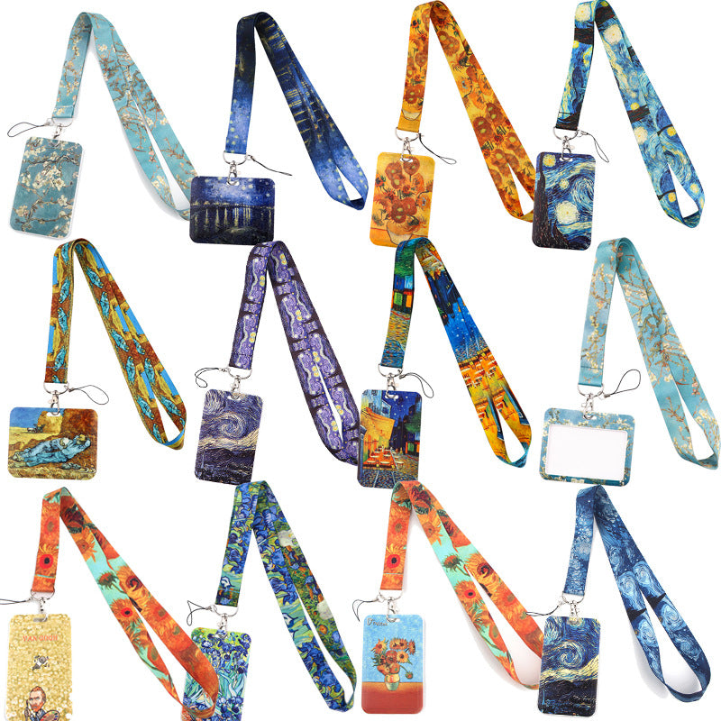 Van Gogh Starry Sunflower Téléphone portable Couverture de carte