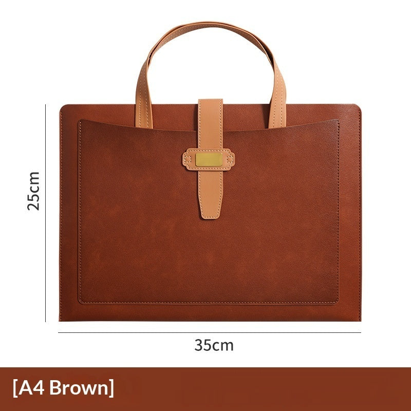 A4 Dossier de document Sac de document en cuir