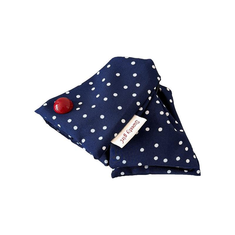 Placage de cheveux bleu Polka-Dot Triangle pour les femmes